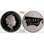 2020 Silver 10 Pounds (5 oz.) Queen (Band) Proof PCGS PR69 DCAM #40891595