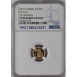 2021 Gold 1/4 Sovereign 95th Birthday privy mark Proof NGC PF 70 ULTRA CAMEO #6028247-005 (AGW=0.059