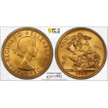 1958 Gold Sovereign PCGS MS65+ #43200885 (AGW=0.2355 oz.)