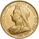 1893 Gold Half-Sovereign Proof Good extremely fine. (AGW=0.1176 oz.)