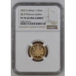 2022 Gold Half-Sovereign Platinum Jubilee Proof NGC PF 70 ULTRA CAMEO #5786178-012 (AGW=0.1178 oz.)