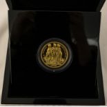 St. Helena 2021 Gold 5 Pounds The Three Graces "Pattern" Proof Box (AGW=1.5460 oz.)