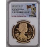 2012 Gold 5 Pounds (Crown) Diamond Jubilee Proof NGC PF 69 ULTRA CAMEO #6029363-003 (AGW=1.1777 oz.)