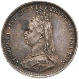 1887 Silver Threepence (Circulating, Jubilee Head) Virtually uncirculated