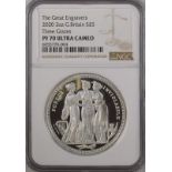 2020 Silver 5 Pounds (2 oz.) Three Graces Proof NGC PF 70 ULTRA CAMEO #6055770-004 Box & COA