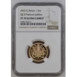 2022 Gold Sovereign Platinum Jubilee Proof NGC PF 70 ULTRA CAMEO #5786178-013 (AGW=0.2352 oz.)