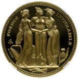 St. Helena 2021 Gold 5 Pounds The Three Graces "Pattern" Proof NGC PF 70 ULTRA CAMEO #5984724-001 (A