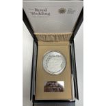 2011 Silver 500 Pounds (1 kg.) Royal Wedding Proof FDC Box & COA