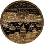 2022 Gold 200 Pounds (2 oz.) City Views - London Proof Box & COA