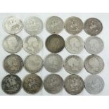 1818-1822 Lot of 20 Silver Crowns (ASW=16.6559 oz.)