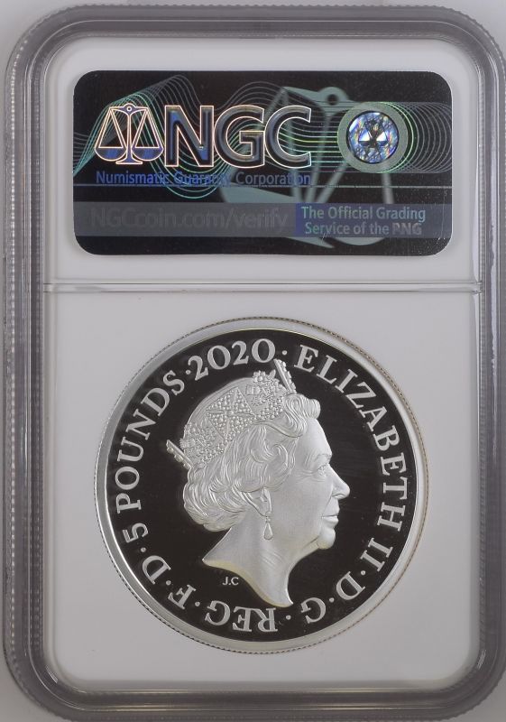2020 Lot of 3 Silver Three Graces 5 Pounds Proof NGC-graded Box & COA (ASW=6.0152 oz.) - Image 2 of 6