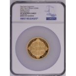 2021 Gold 500 Pounds (5 oz.) Gothic Crown Quartered Arms Proof NGC PF 70 ULTRA CAMEO #6320025-001 Bo