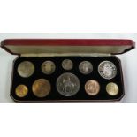 1953 Various Metals 10-Coin Coronation Set