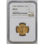 1965 Gold Sovereign NGC MS 65 #2116743-031 (AGW=0.2355 oz.)