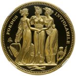 St. Helena 2021 Gold 5 Pounds The Three Graces "Pattern" Proof NGC PF 70 ULTRA CAMEO #5984724-020 (A