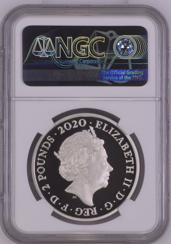 2020 Lot of 5 Silver Bond, James Bond 2 Pounds Proof NGC PF 70 ULTRA CAMEO Box & COA (ASW=5.0127 oz. - Image 8 of 10