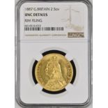 1887 Gold 2 Pounds (Double Sovereign) NGC UNC Details #6614516-010 (AGW=0.4711 oz.)