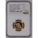 2017 Gold Sovereign Proof Piedfort NGC PF 69 ULTRA CAMEO #6318603-003 (AGW=0.4709 oz.)