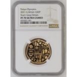 2021 Gold 50 Pence 2021 Issue Commemorating the Tokyo Olympics Proof NGC PF 70 ULTRA CAMEO #6055831-