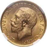 1916 Gold Sovereign NGC MS 64 #6614516-002 (AGW=0.2355 oz.)