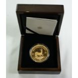 South Africa 2020 Gold Krugerrand Proof Box & COA (AGW=1.9991 oz.)