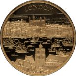 2022 Gold 500 Pounds (5 oz.) City Views - London Proof Box & COA