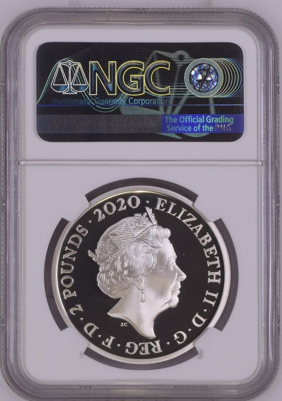 2020 Lot of 5 Silver Bond, James Bond 2 Pounds Proof NGC PF 70 ULTRA CAMEO Box & COA (ASW=5.0127 oz. - Image 6 of 10