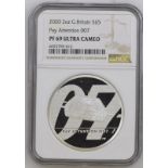 2020 Lot of 3 Silver Bond 5 Pounds Proof NGC PF 69 ULTRA CAMEO Box & COA (ASW=6.0152 oz.)