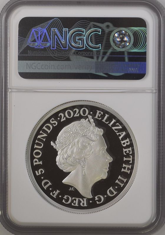 2020 Lot of 4 Silver Three Graces 5 Pounds Proof NGC PF 70 ULTRA CAMEO Box & COA (ASW=8.0203 oz.) - Image 4 of 8