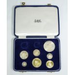 South Africa 1961 7-Coin Silver & Brass Set Various conditions