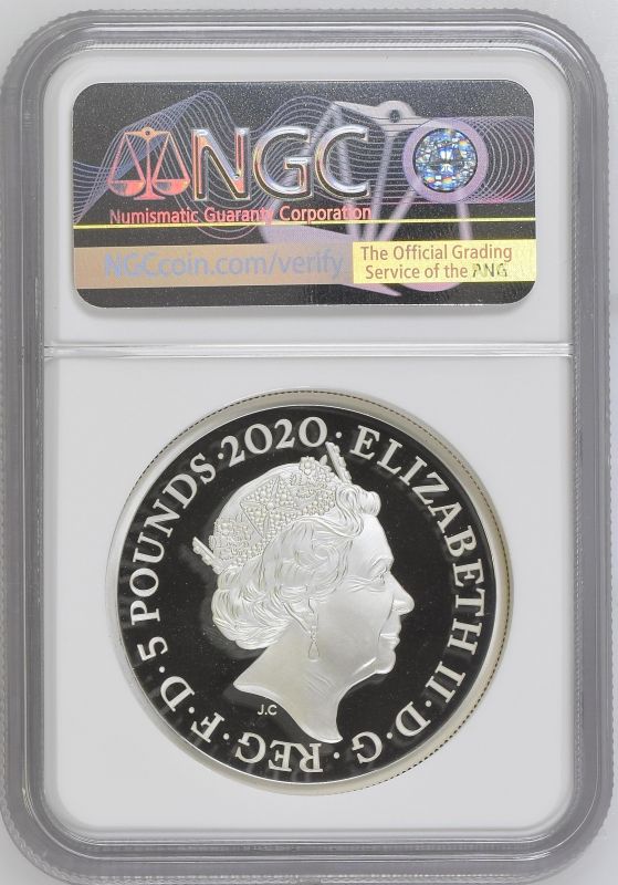 2020 Lot of 3 Silver Three Graces 5 Pounds Proof NGC-graded Box & COA (ASW=6.0152 oz.) - Image 4 of 6