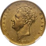 1826 Gold Sovereign NGC AU Details #2133732-004 (AGW=0.2355 oz.)