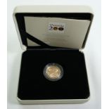 2019 Gold Sovereign Prince Albert's birth BU Matte Struck on the Day Box & COA (AGW=0.2355 oz.)