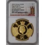 2020 Gold 200 Pounds (2 oz.) King George III Proof NGC PF 70 ULTRA CAMEO #5880721-059 Box & COA