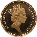 1987 Gold Half-Sovereign Proof (AGW=0.1178 oz.)