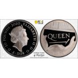 2020 Silver 10 Pounds (5 oz.) Queen (Band) Proof PCGS PR69 DCAM #40891591 Box & COA