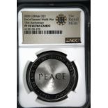 2020 Silver 5 Pounds End of World War Two Proof NGC PF 70 ULTRA CAMEO #6135129-159 Box & COA