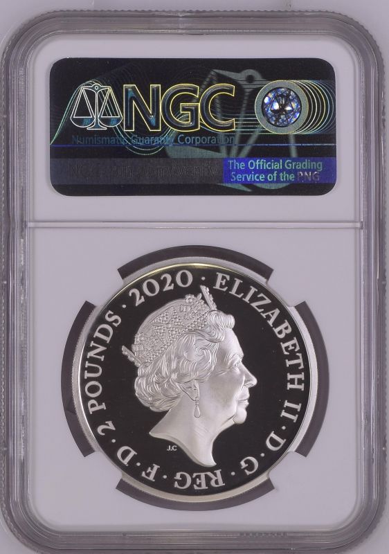 2020 Lot of 5 Silver Bond, James Bond 2 Pounds Proof NGC PF 70 ULTRA CAMEO Box & COA (ASW=5.0127 oz. - Image 2 of 10