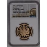 2022 Gold 2 Pounds (Double Sovereign) Platinum Jubilee Proof NGC PF 70 ULTRA CAMEO #6319258-008 (AGW