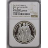 2020 Lot of 4 Silver Three Graces 5 Pounds Proof NGC PF 70 ULTRA CAMEO Box & COA (ASW=8.0203 oz.)