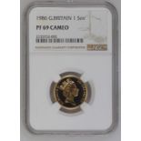 1986 Gold Sovereign Proof NGC PF 69 CAMEO #2133732-002 (AGW=0.2355 oz.)