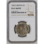 1902 Silver Florin Matte proof NGC PF 61 MATTE #2128172-013