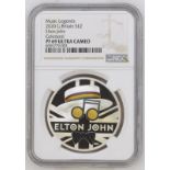 2020 Lot of 4 Silver Elton John 2 Pounds Proof NGC-graded (ASW=4.0101 oz.)