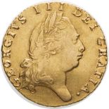 1798 Gold Half-Guinea (AGW=0.1237 oz.)