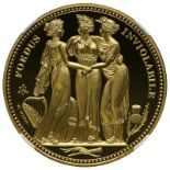 St. Helena 2021 Gold 5 Pounds The Three Graces "Pattern" Proof NGC PF 70 ULTRA CAMEO #5984724-027 (A