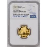 2020 Gold 25 Pounds (1/4 oz.) Music Legends - Elton John Proof NGC PF 70 ULTRA CAMEO #6027313-019 Bo