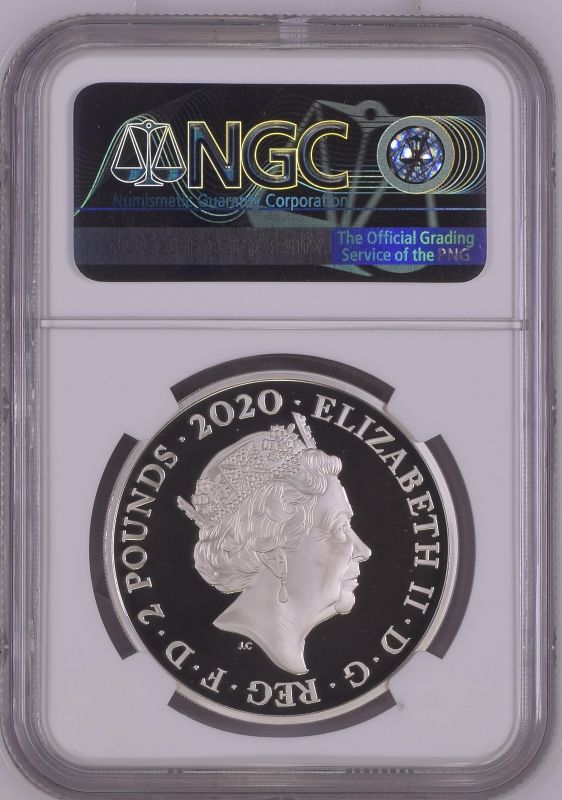 2020 Lot of 5 Silver Bond, James Bond 2 Pounds Proof NGC PF 70 ULTRA CAMEO Box & COA (ASW=5.0127 oz. - Image 10 of 10