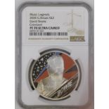 2020 Lot of 3 Silver Music Legends 2 Pounds Proof NGC PF 70 ULTRA CAMEO Box & COA (ASW=3.0076 oz.)