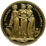 St. Helena 2021 Gold 5 Pounds The Three Graces "Pattern" Proof NGC PF 70 ULTRA CAMEO #5984724-023 (A