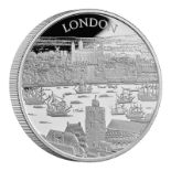 2022 Silver 10 Pounds (5 oz.) City Views - London Proof Box & COA